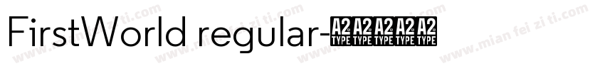 FirstWorld regular字体转换